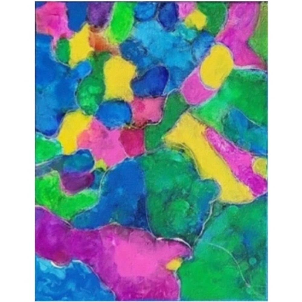 Hand Crafted Abstract Design 11x14 Inches Canvas Painting